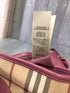 Burberry Haymarket Canter Panel Bow Tote Small Raspberry